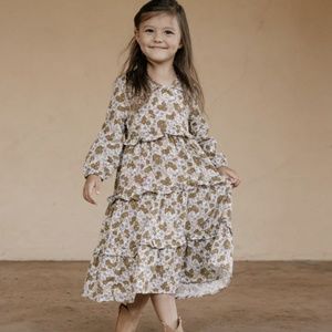 Rylee + Cru Mabel Dress - Gardenia (size 8-9)